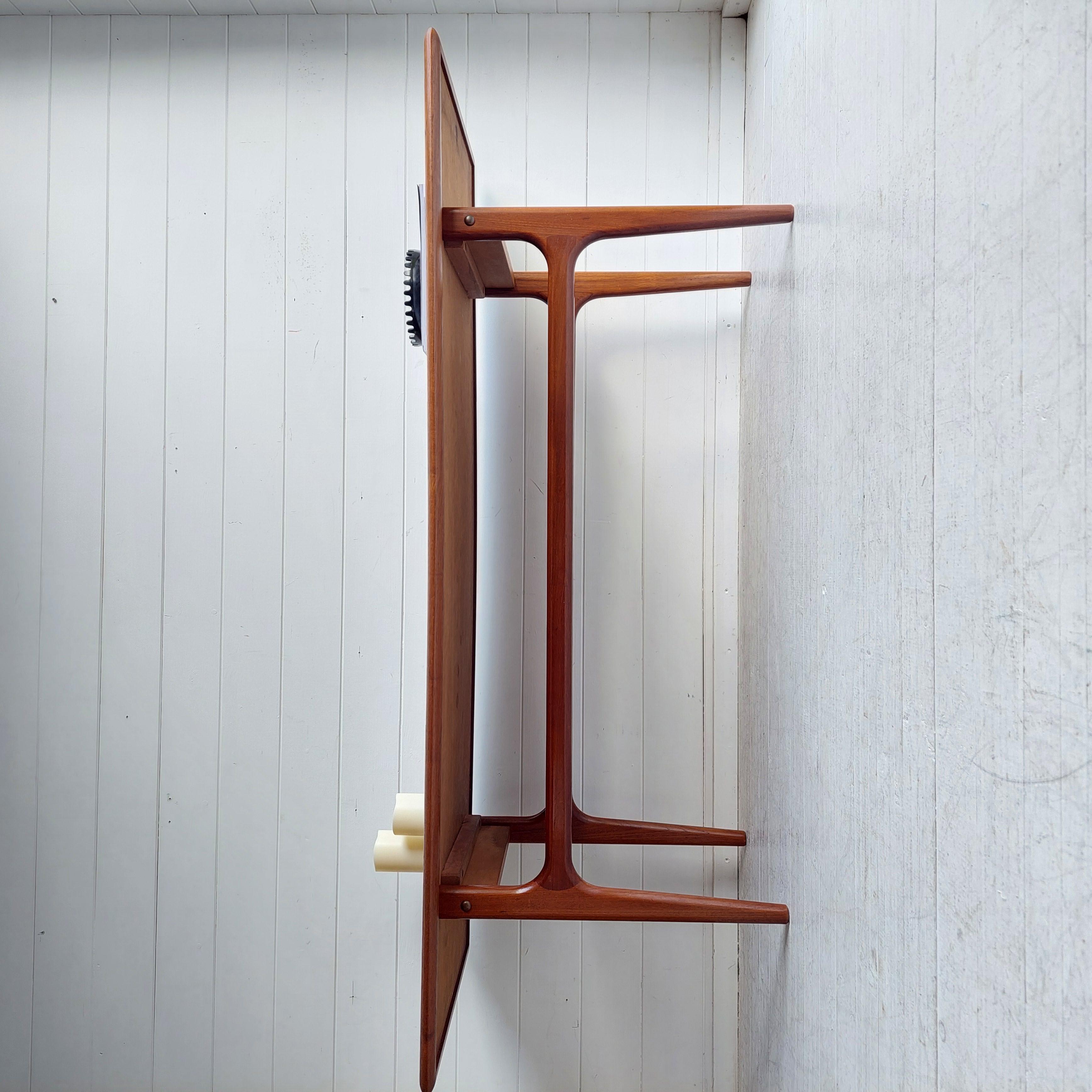 Mid Century Danish 1960’s Teak And Cane large Coffee Table By Trioh Møbler 12