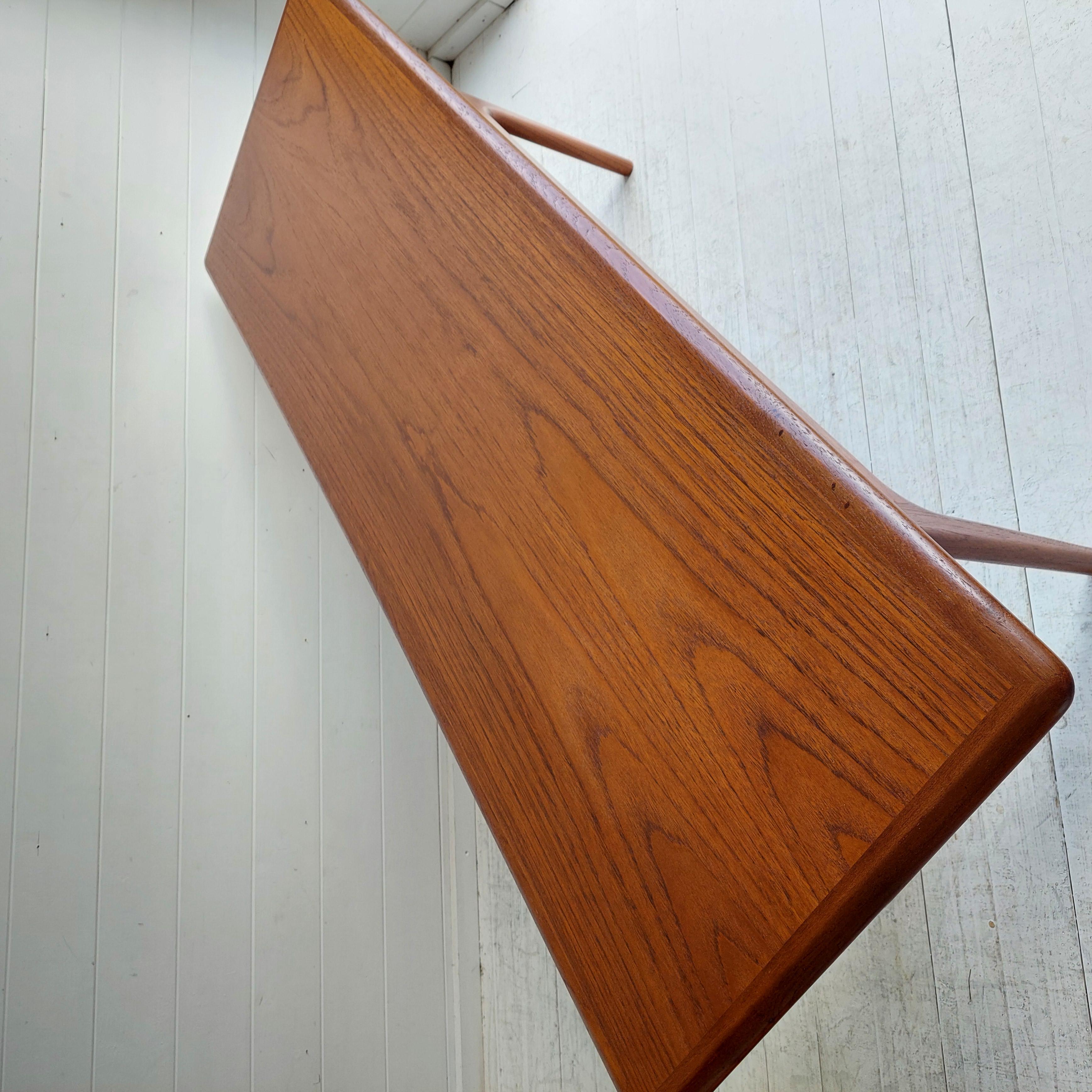 20th Century Mid Century Danish 1960’s Teak And Cane large Coffee Table By Trioh Møbler