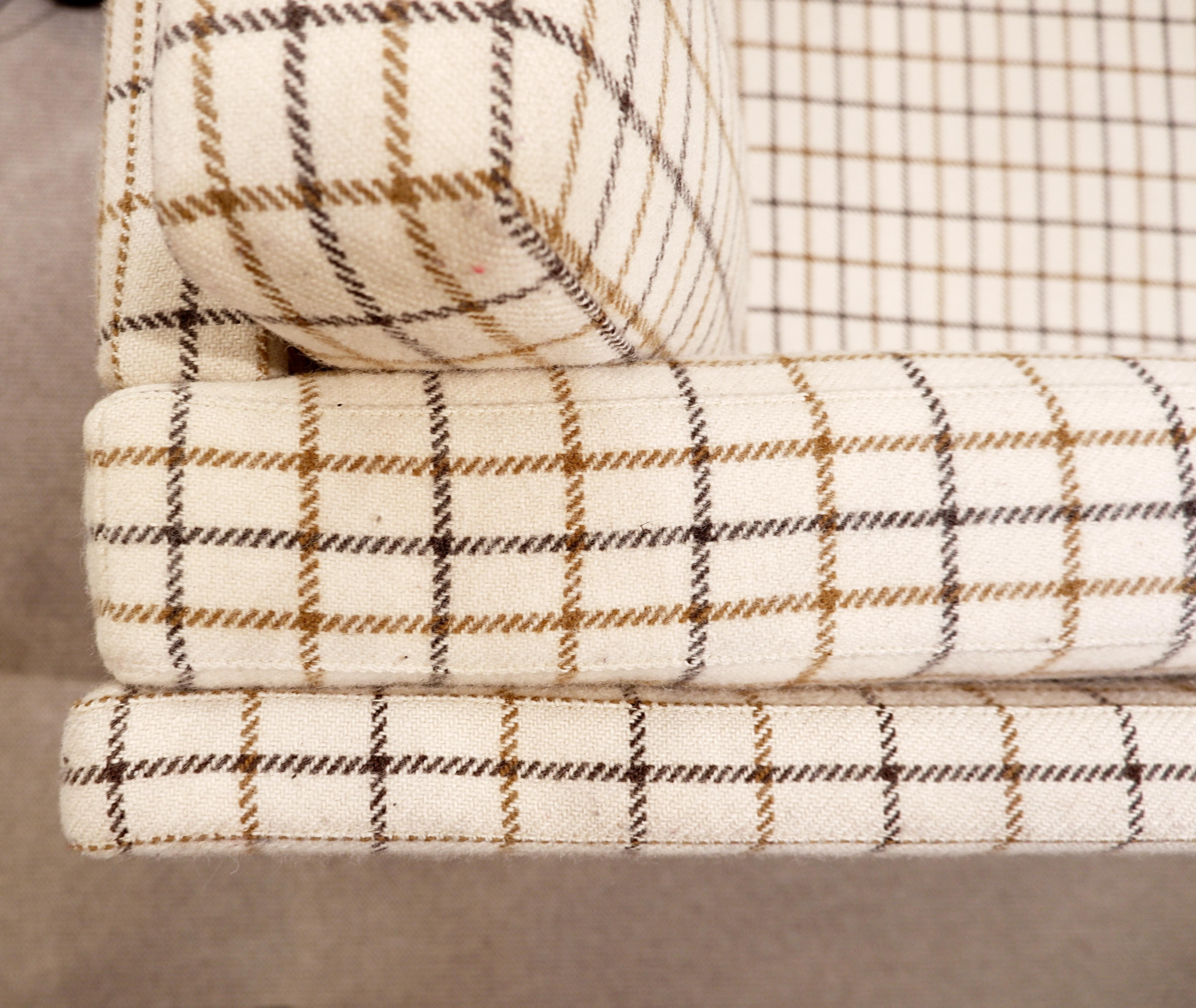 Mid century Danish 2 seater sofa - original wool fabric.
