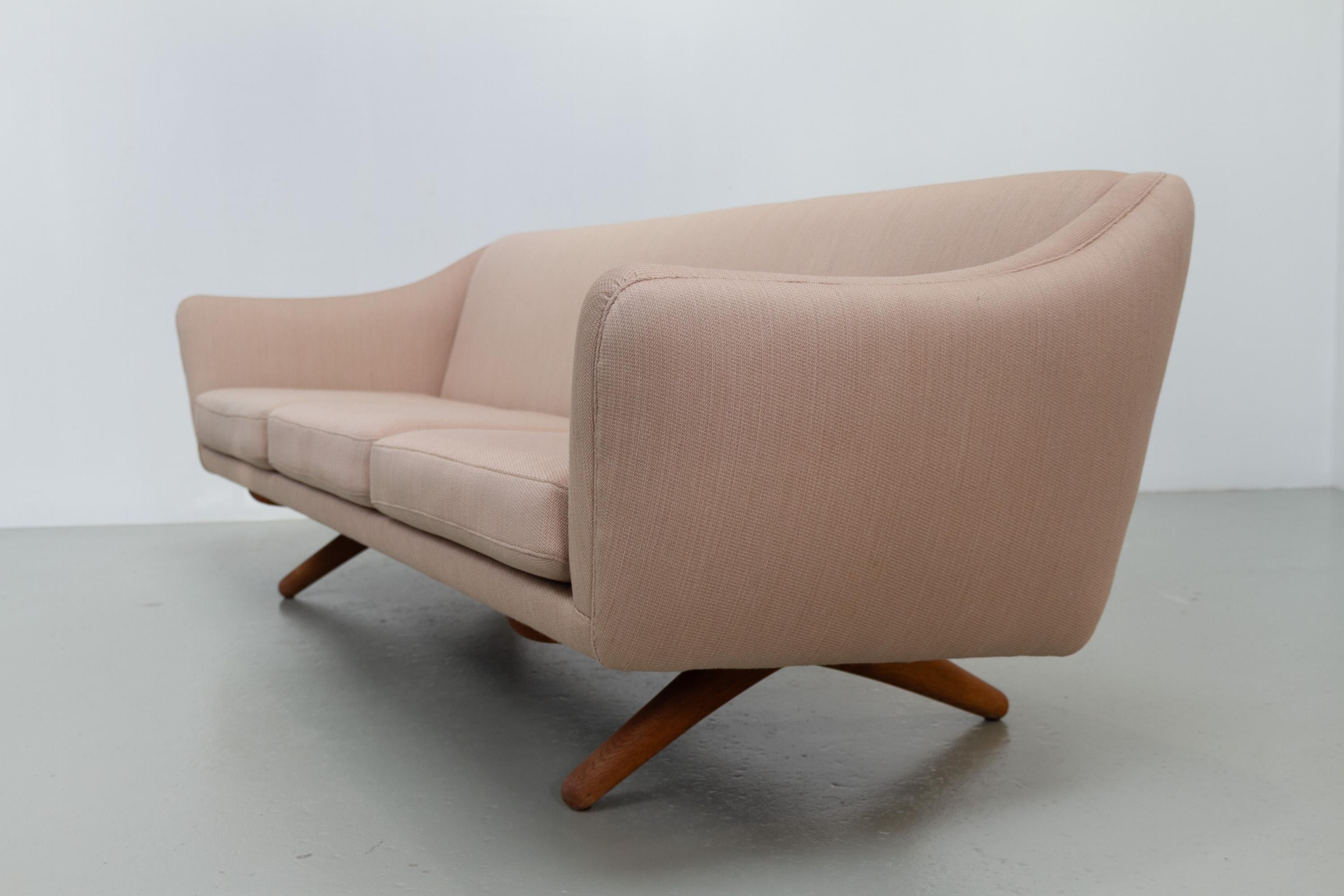 Sofá danés de 3 plazas de mediados de siglo ML-140 de Illum Wikkelsø, década de 1960. en venta 3