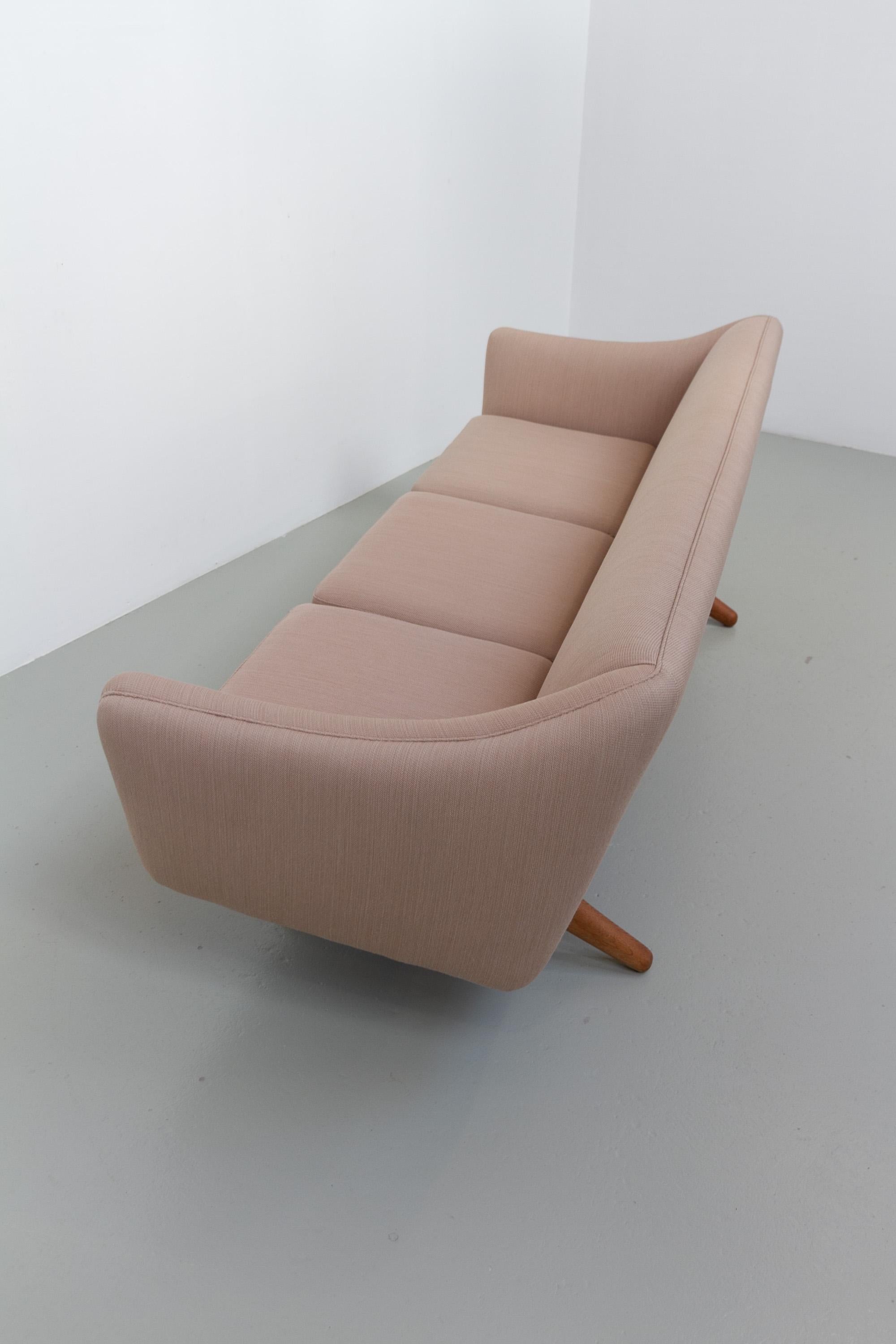Sofá danés de 3 plazas de mediados de siglo ML-140 de Illum Wikkelsø, década de 1960. en venta 8