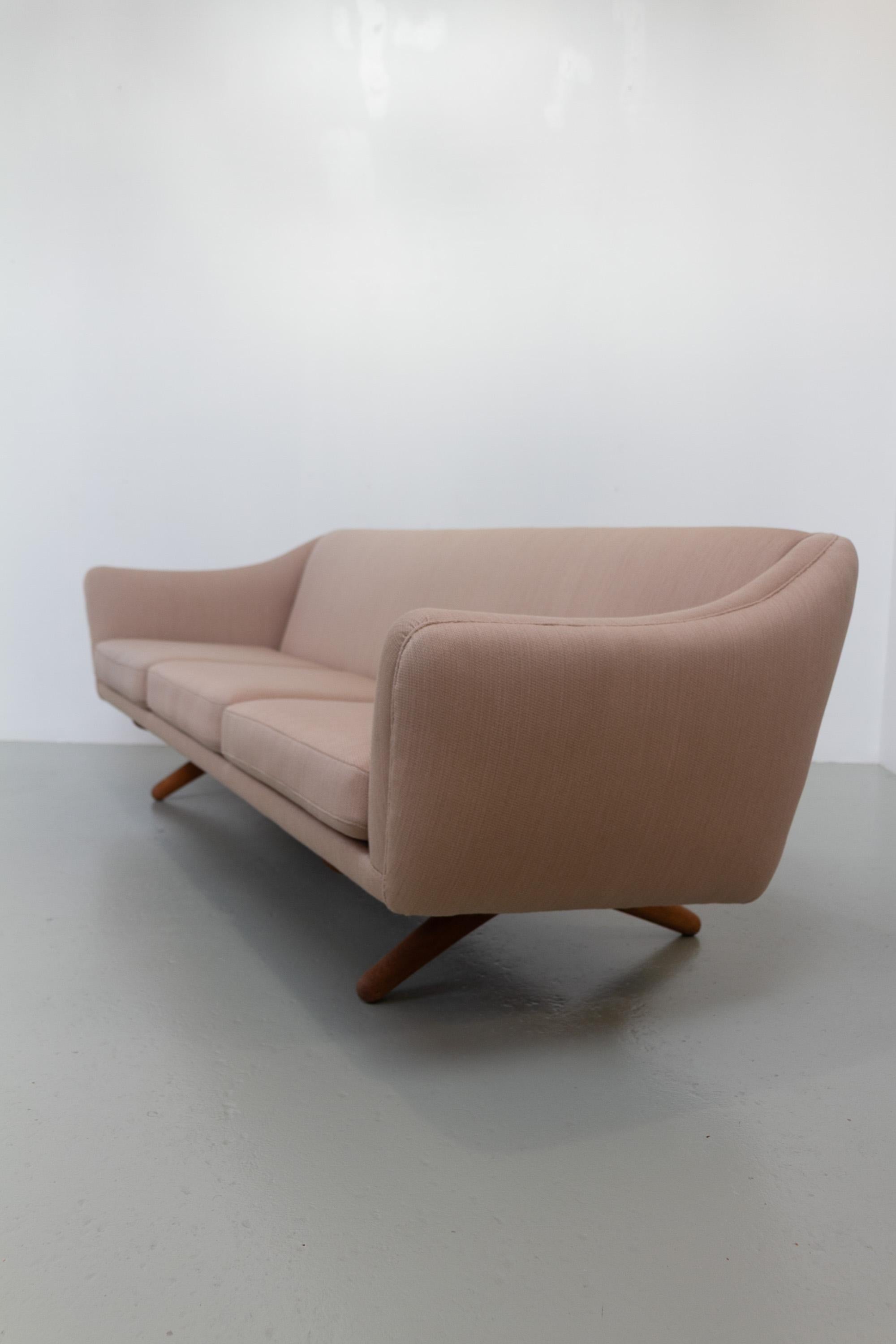 Sofá danés de 3 plazas de mediados de siglo ML-140 de Illum Wikkelsø, década de 1960. en venta 12