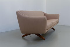 Sofá danés de 3 plazas de mediados de siglo ML-140 de Illum Wikkelsø, década de 1960.