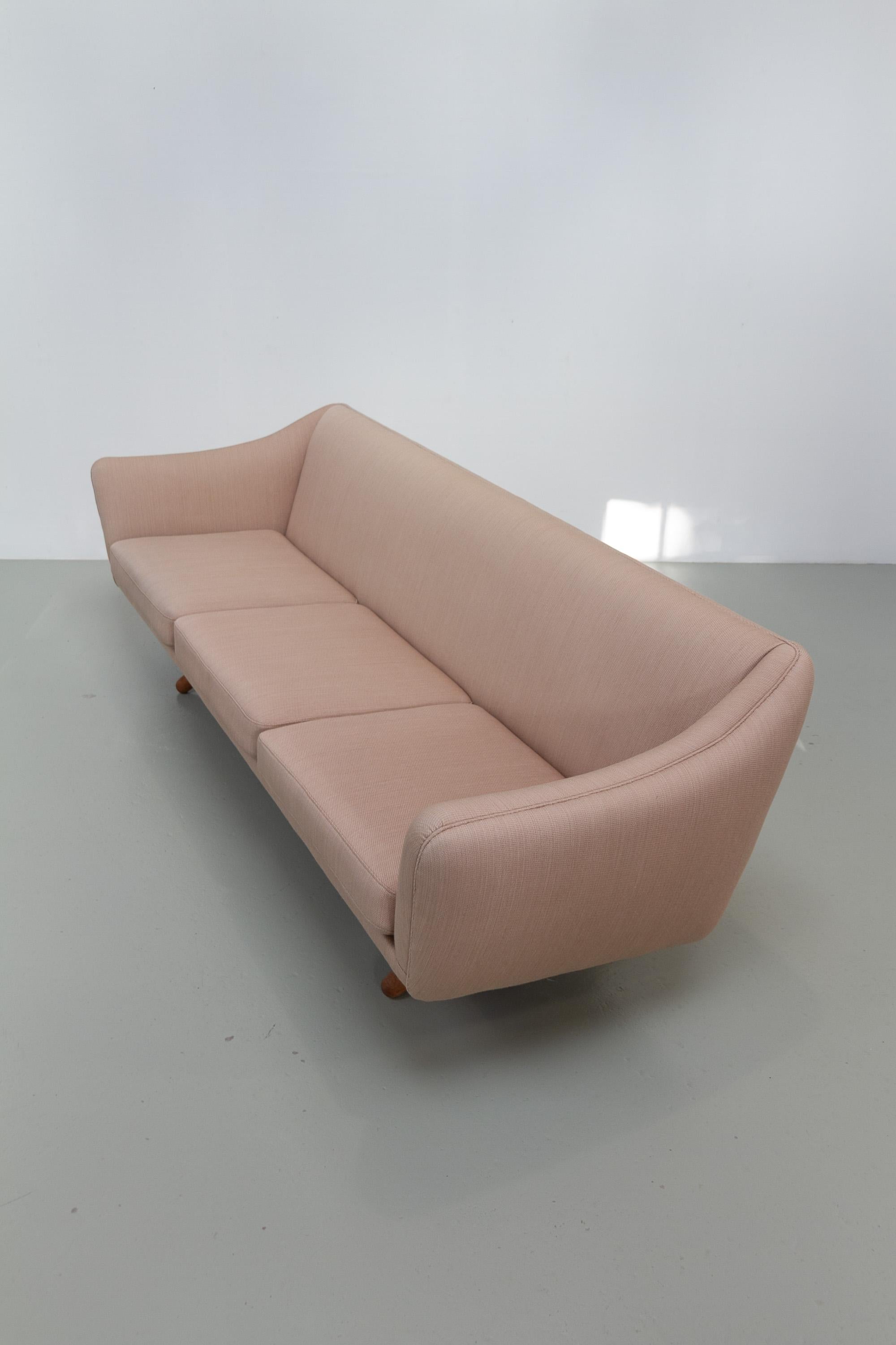 Sofá danés de 3 plazas de mediados de siglo ML-140 de Illum Wikkelsø, década de 1960. en venta 2