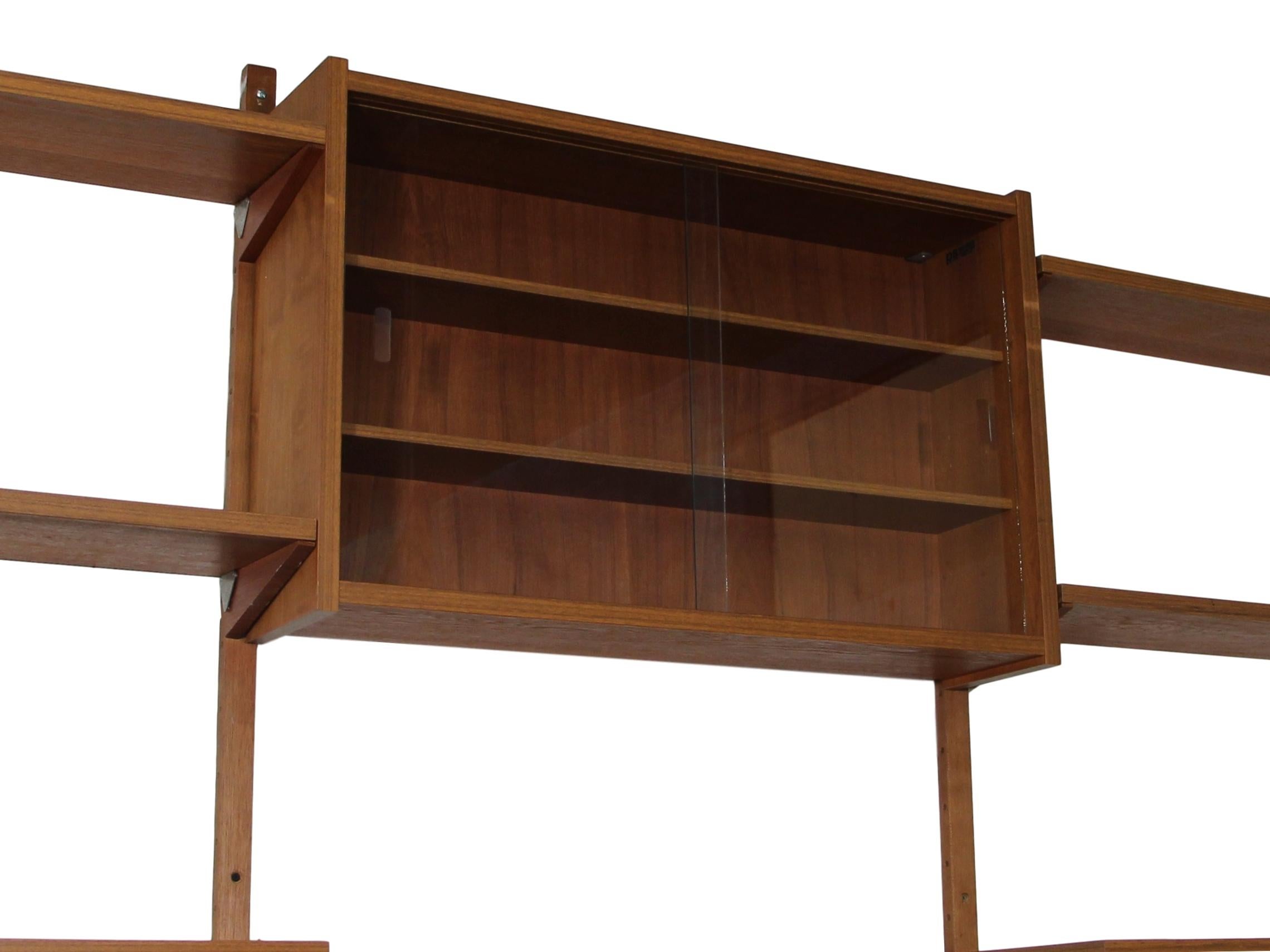 Midcentury Danish 7 Bay Teak Shelving Unit By PS Systems 1