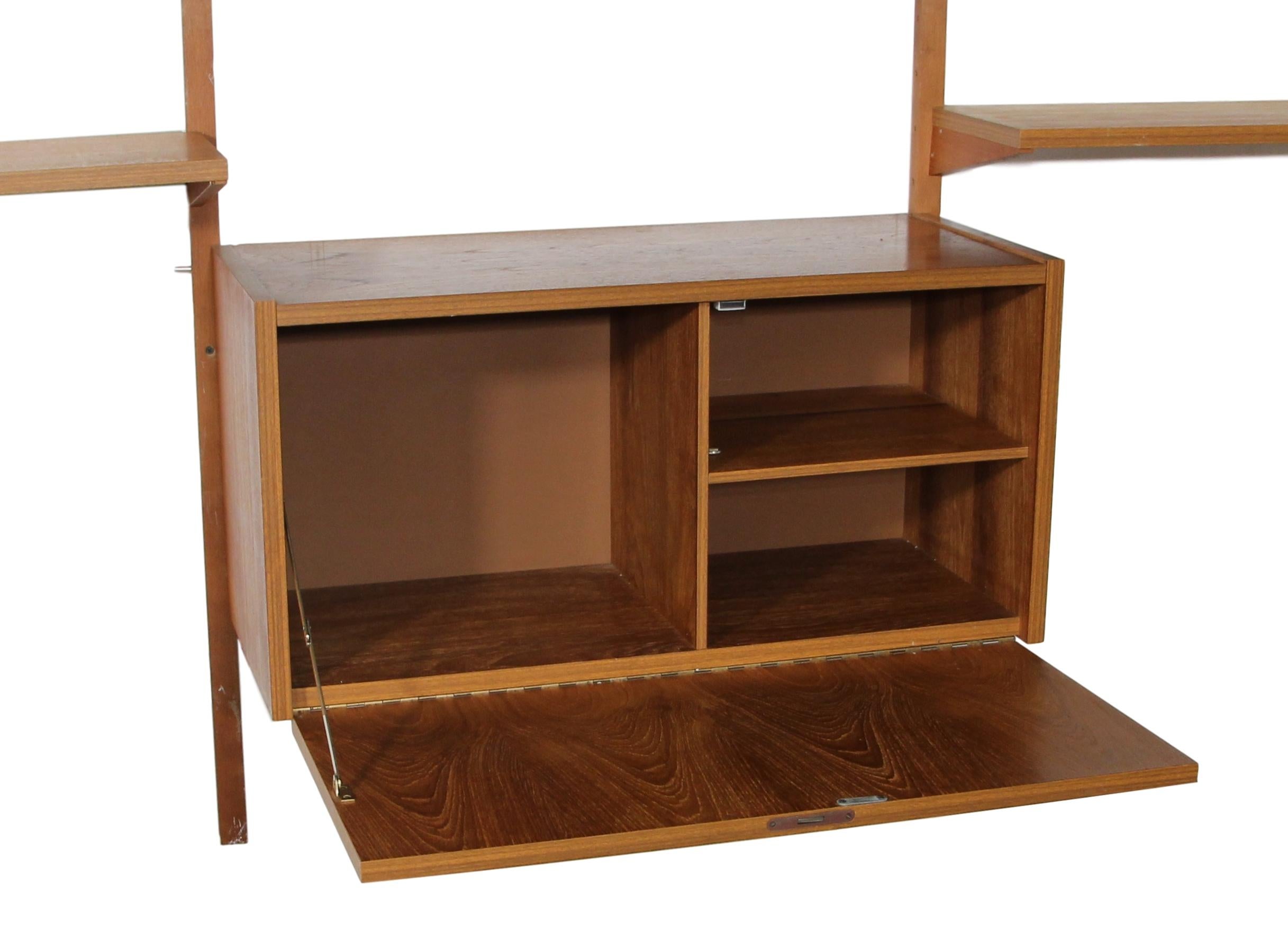 Midcentury Danish 7 Bay Teak Shelving Unit By PS Systems 3