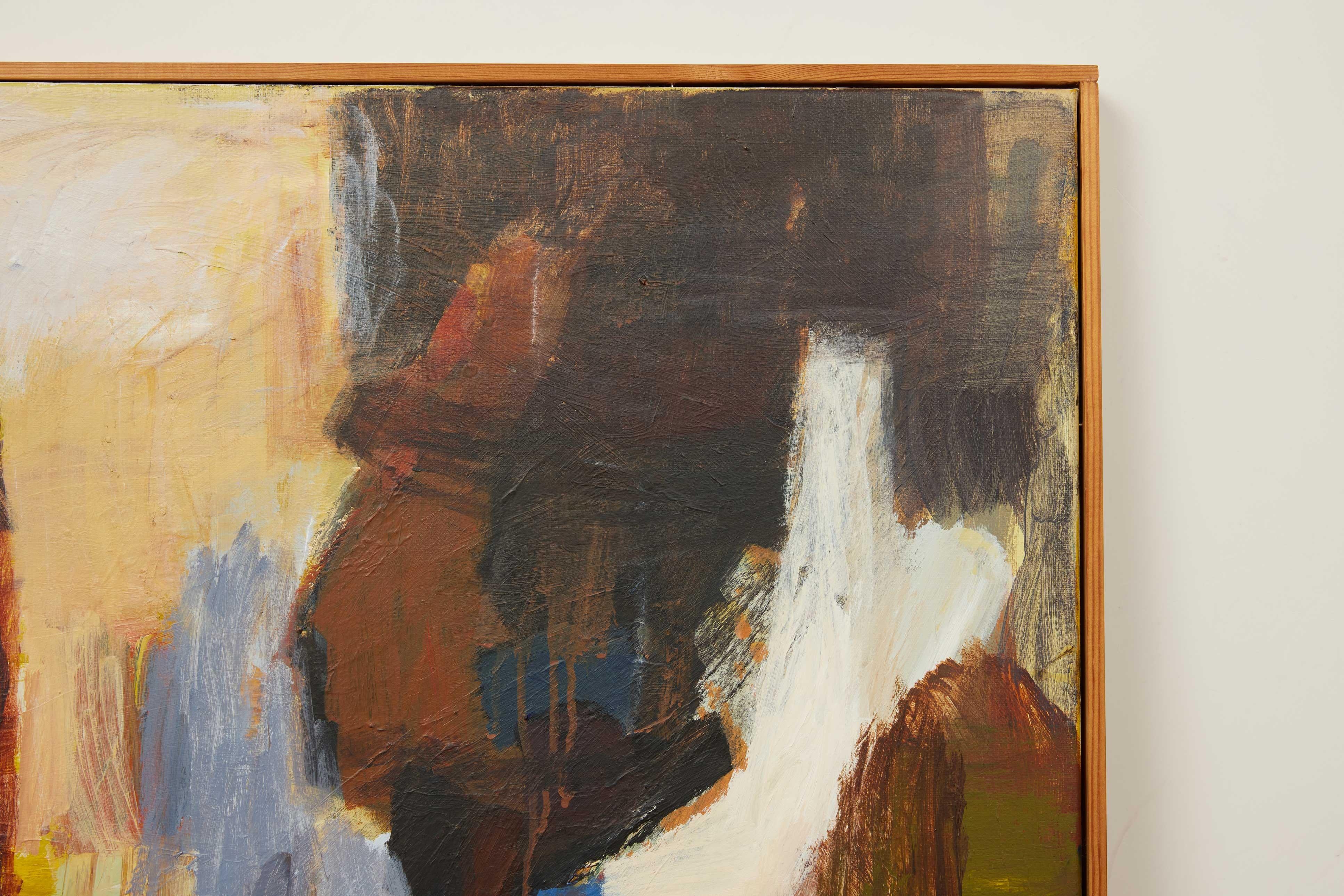 Dänisches abstraktes Gemälde der Moderne der Mitte des Jahrhunderts - 1993 im Angebot 1