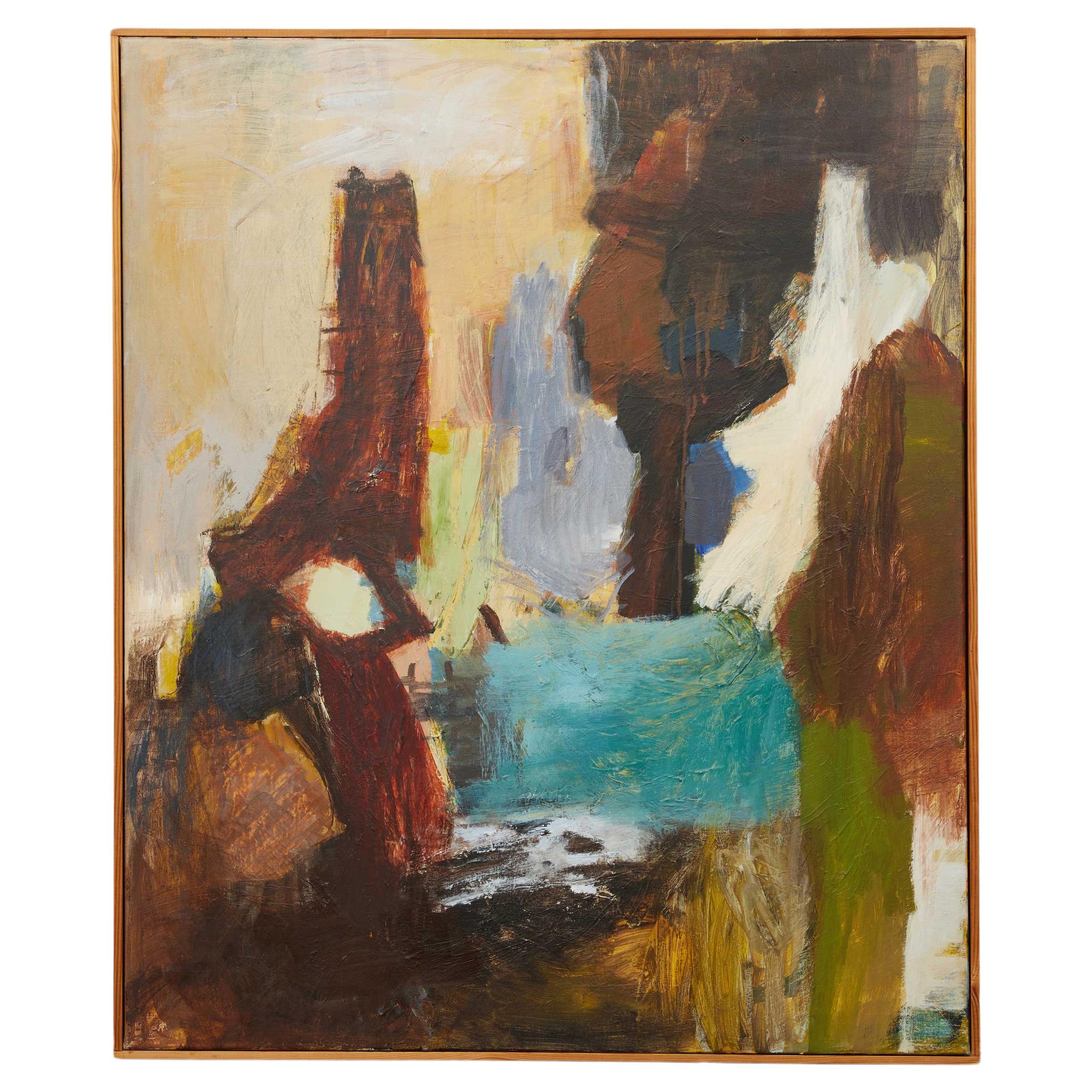 Mid Century Modern Danish Abstract Painting - 1993 For Sale