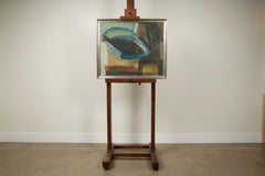 Mid Century Modern Dänisch Abstrakt Gemälde Osmund Hansen (1908 - 1995)