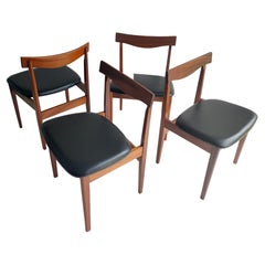 Mid Century Danish Afromosia Dining Chairs Kofod Larsen Style, 1960s, Set Of 4 
