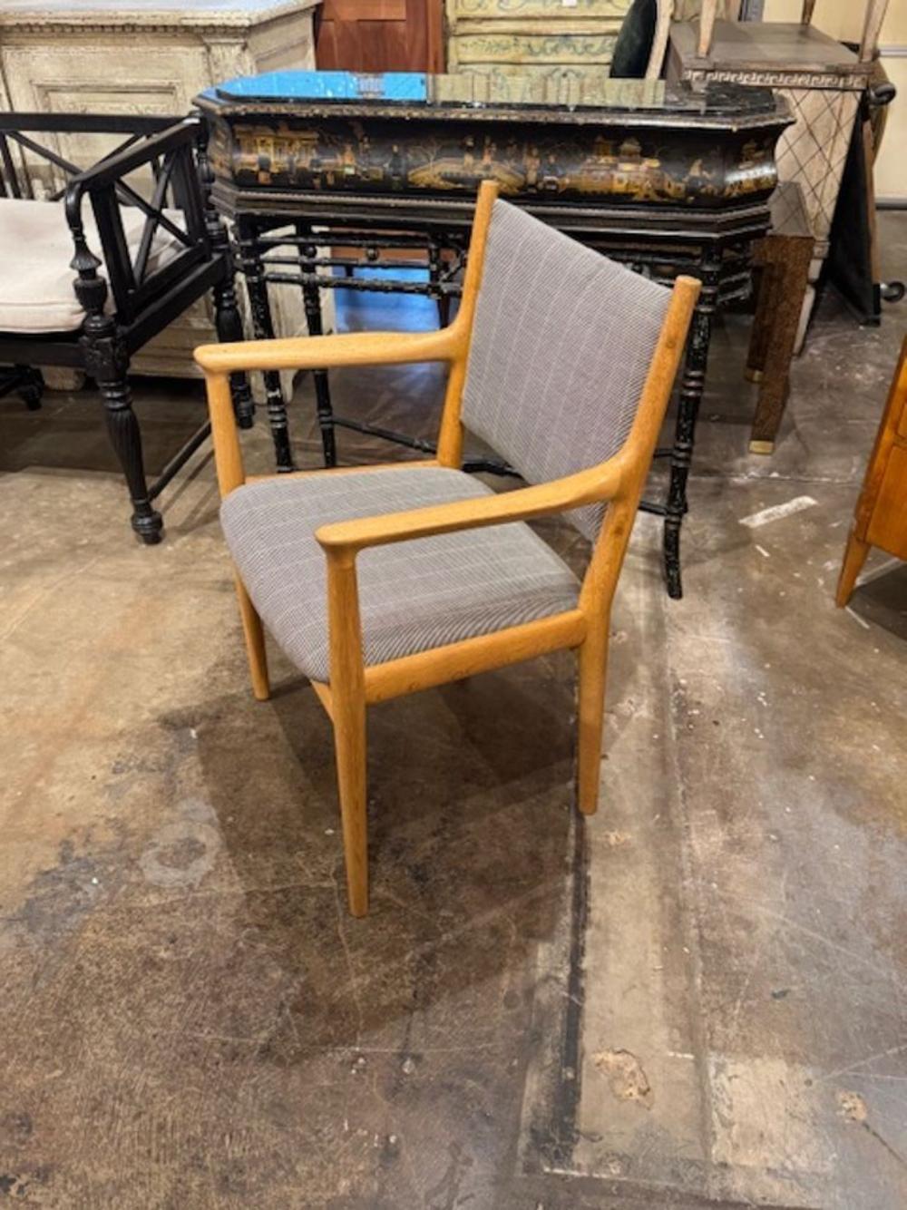Poltrona danese di metà secolo di Hans Wegner In condizioni buone in vendita a Dallas, TX