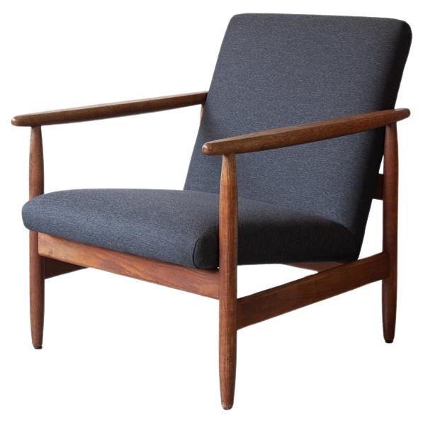 Mid Century Danish Armchair in Oak For Sale