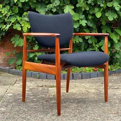 Midcentury Danish Armchair in Walnut, circa 1960s