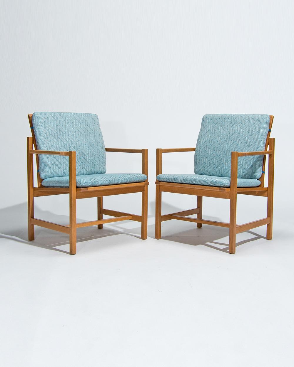 Mid Century Danish Armchairs by Borge Mogensen, 1960’s For Sale 4