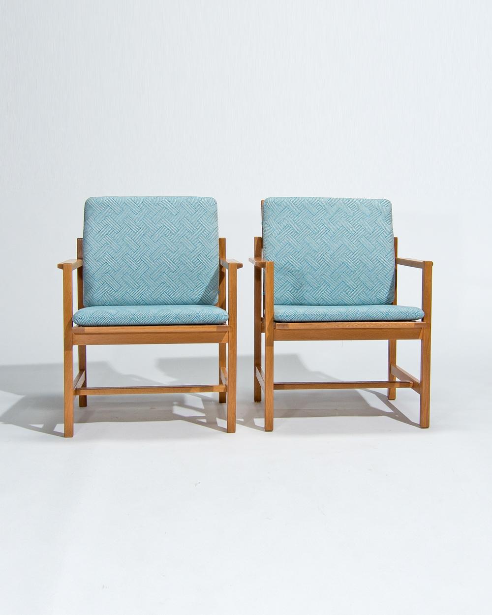 Mid-Century Modern Fauteuils danois du milieu du siècle par Borge Mogensen, années 1960 en vente