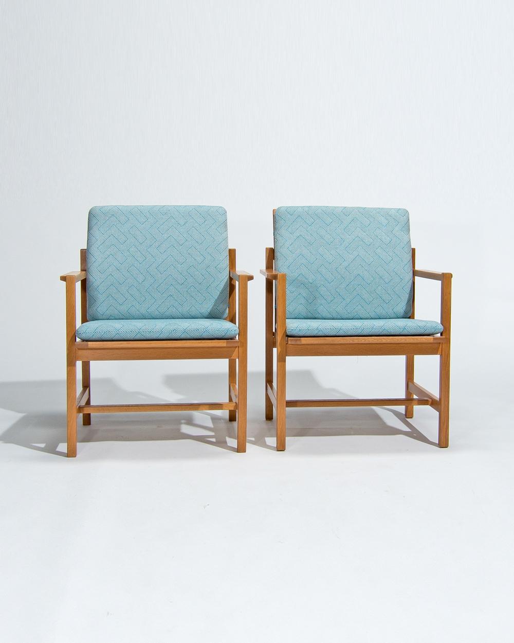 Mid-Century Modern Mid Century Danish Armchairs by Borge Mogensen, 1960’s For Sale