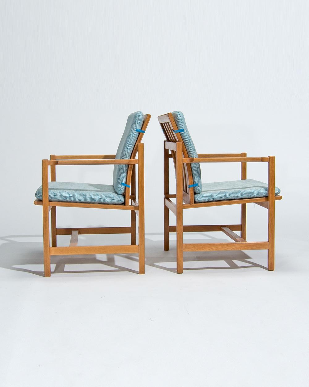 Danois Fauteuils danois du milieu du siècle par Borge Mogensen, années 1960 en vente