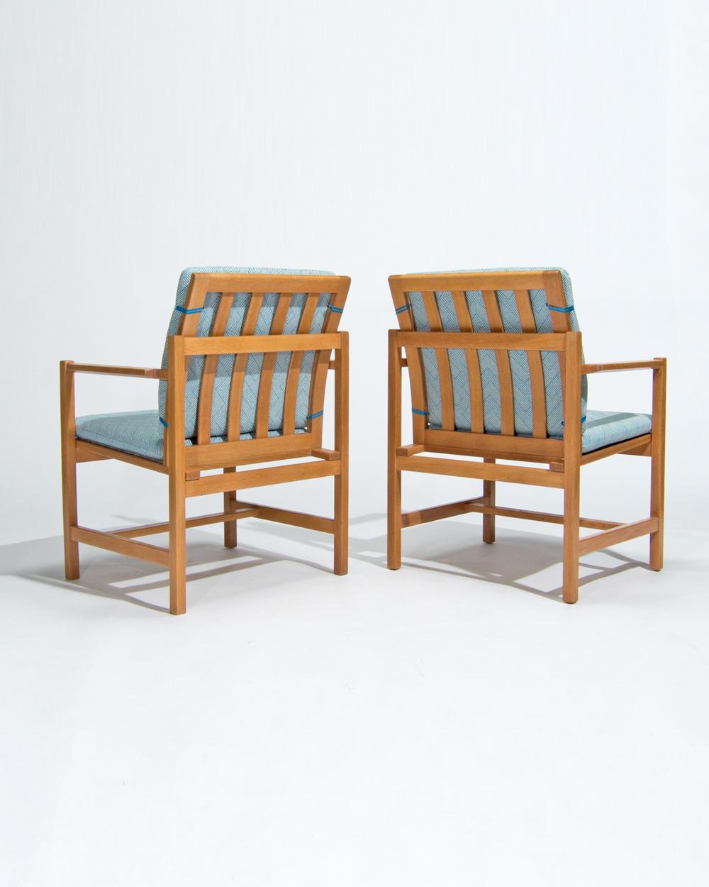 Fauteuils danois du milieu du siècle par Borge Mogensen, années 1960 Bon état - En vente à London, GB