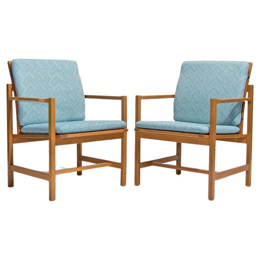 Mid Century Danish Armchairs by Borge Mogensen, 1960’s For Sale