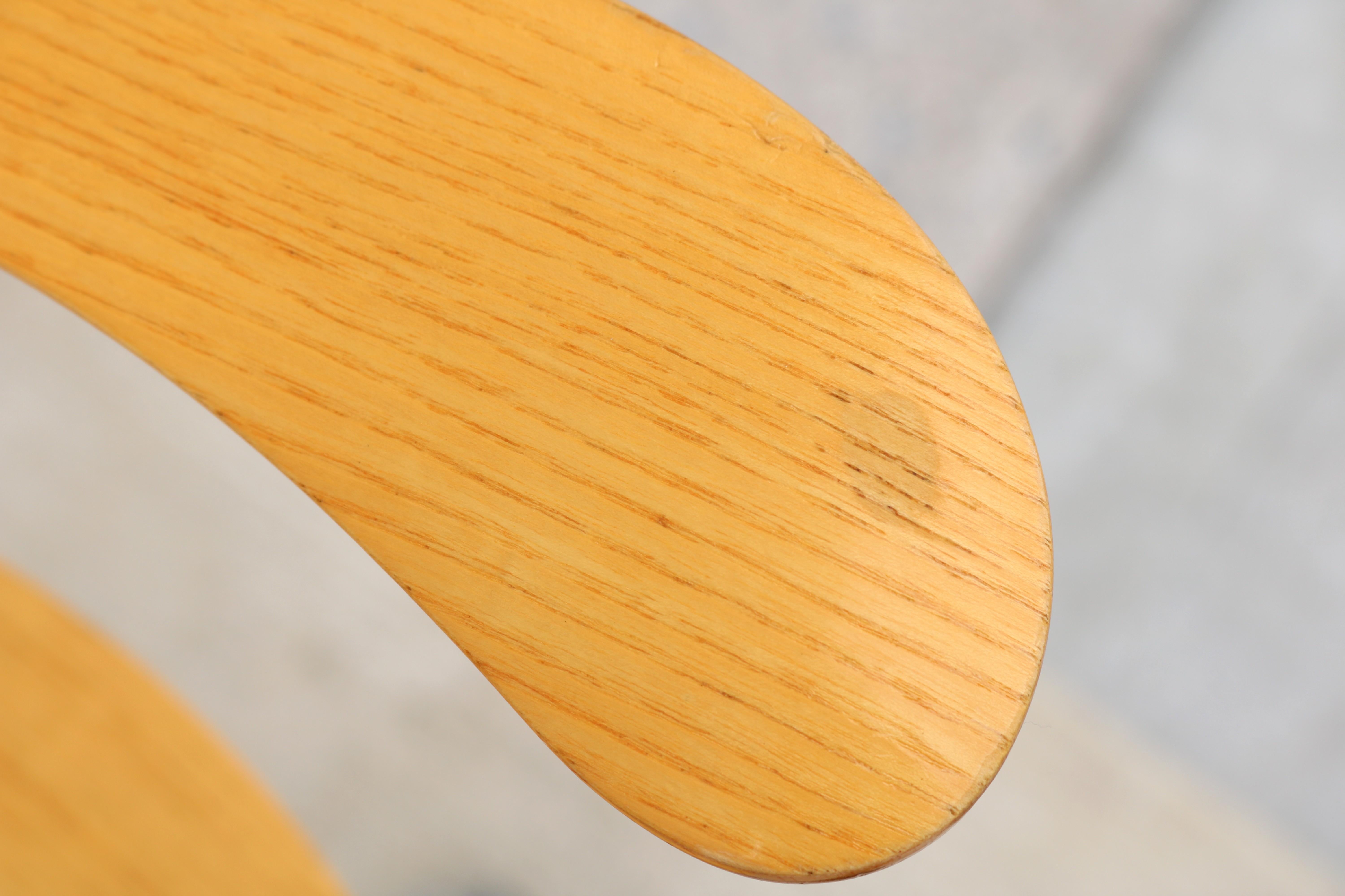 Mid-Century Danish Arne Jacobsen for Fritz Hansen Ash Series 7 Swivel Desk Chair For Sale 12