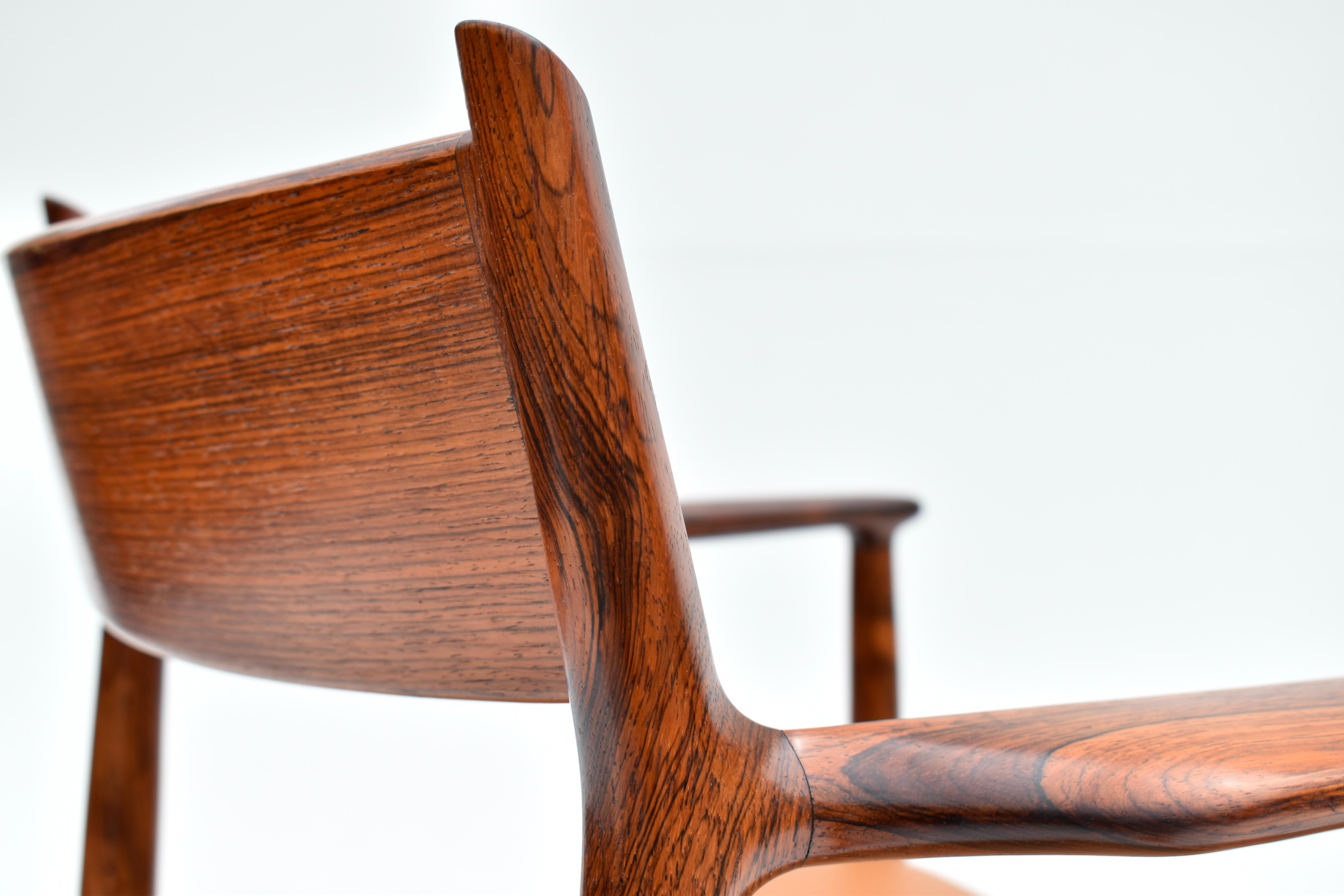Dänischer Arne Vodder Modell 418 Palisander-Sessel für Sibast, Mitte des Jahrhunderts 7