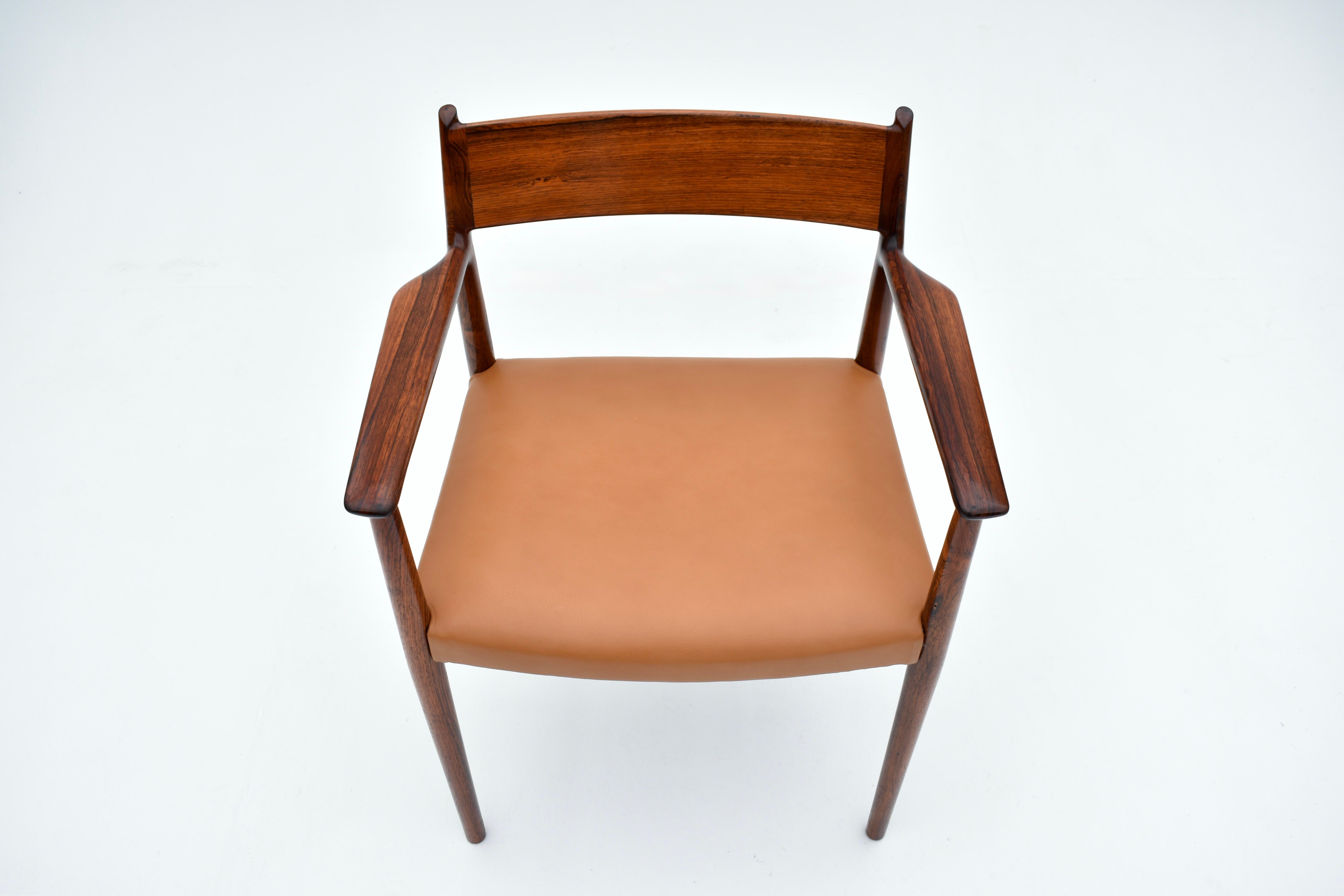 Dänischer Arne Vodder Modell 418 Palisander-Sessel für Sibast, Mitte des Jahrhunderts (Skandinavische Moderne)