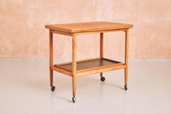 Mid Century Danish Arrebo Mobler Extending Teak Serving Table