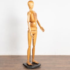 Mid Century Danish Artists Life Size Articulated Model Mannequin