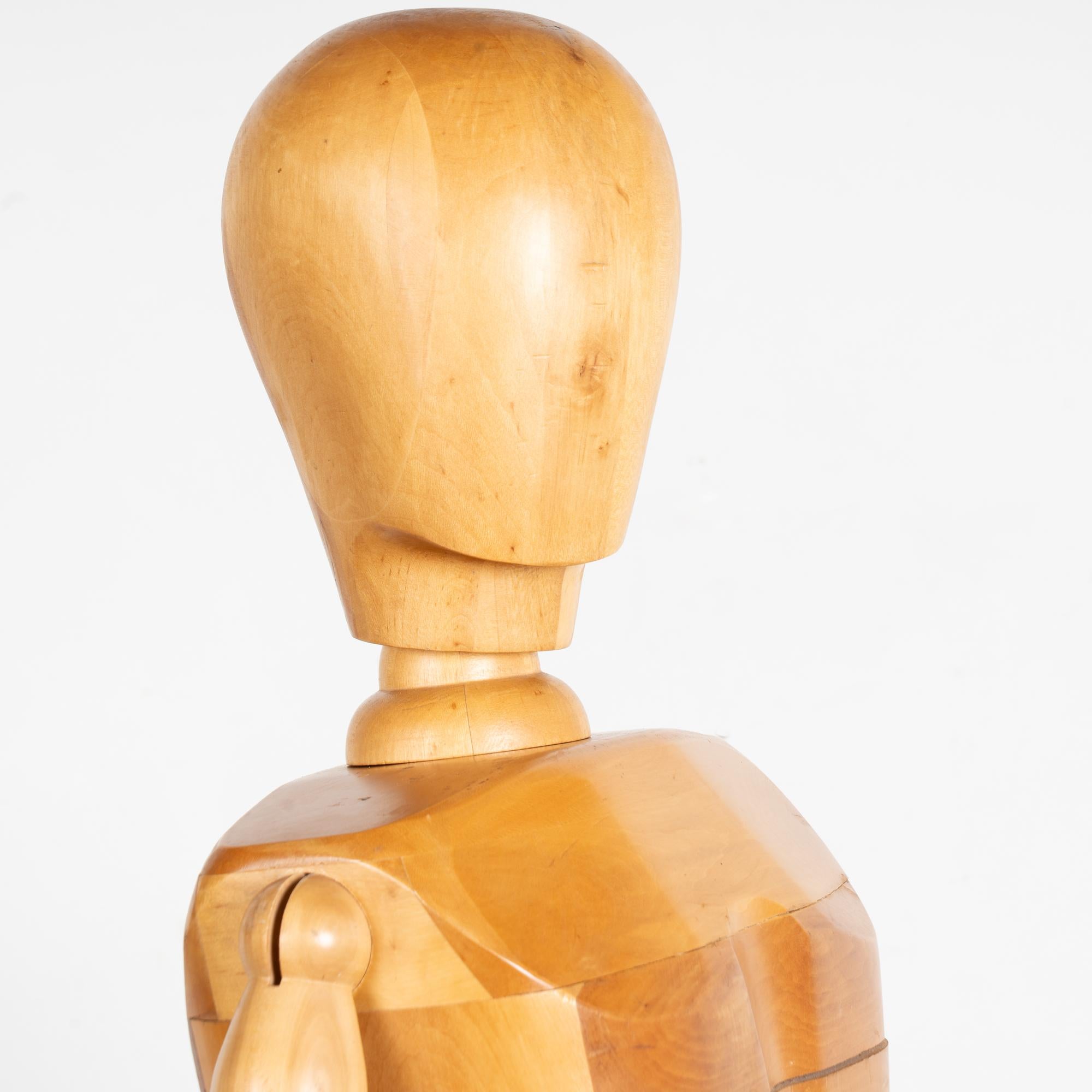 Mid-Century moderno Manichino articolato a grandezza naturale di Artistics della metà del secolo scorso in vendita