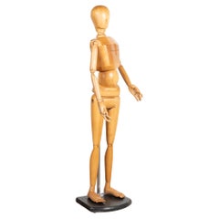 Mid Century Danish Artists Life Size Articulated Model Mannequin