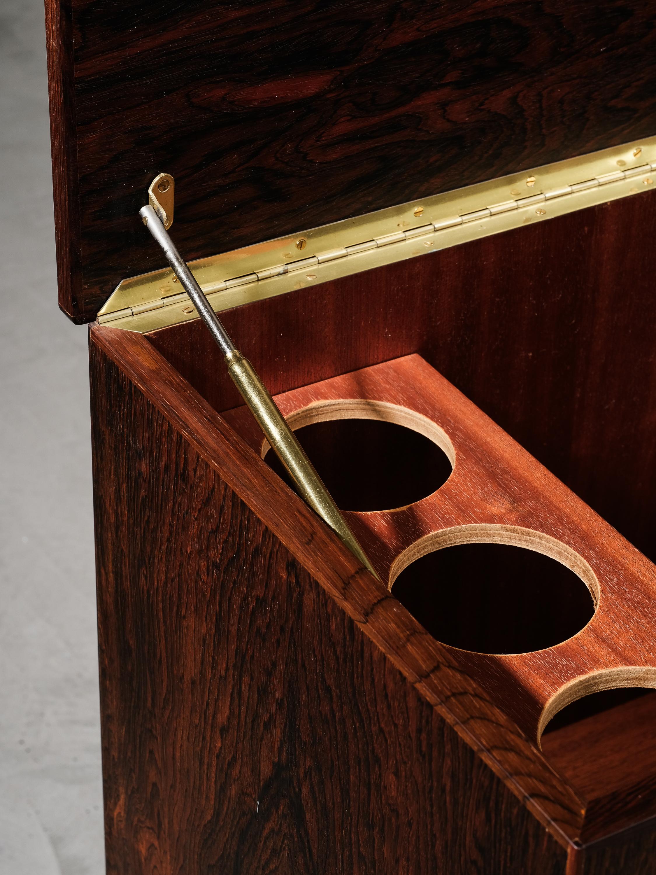 Mid-Century Danish Bar Cabinet in Palisander by Kai Kristiansen, 1960s For Sale 4