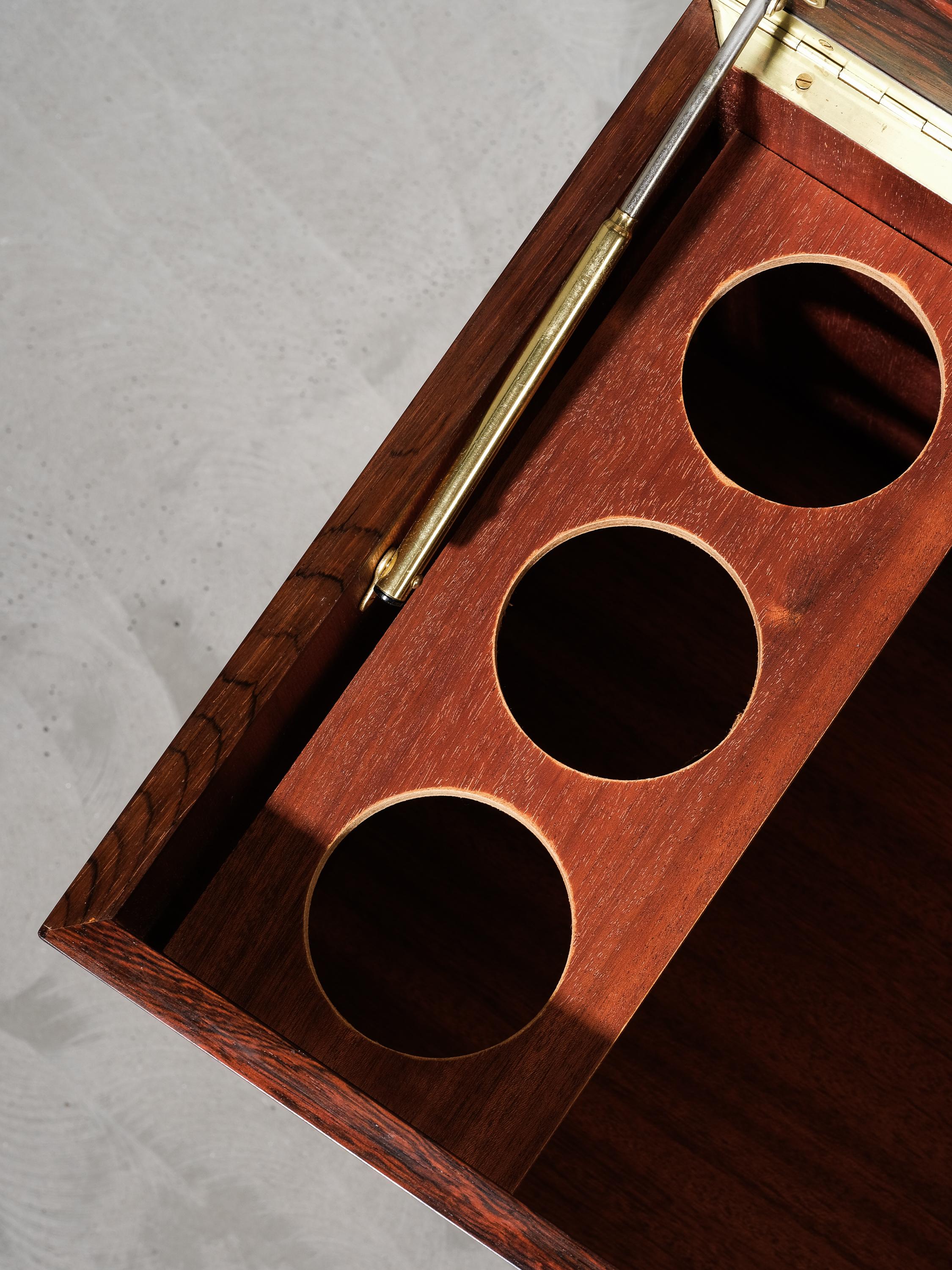 Mid-Century Danish Bar Cabinet in Palisander by Kai Kristiansen, 1960s For Sale 5