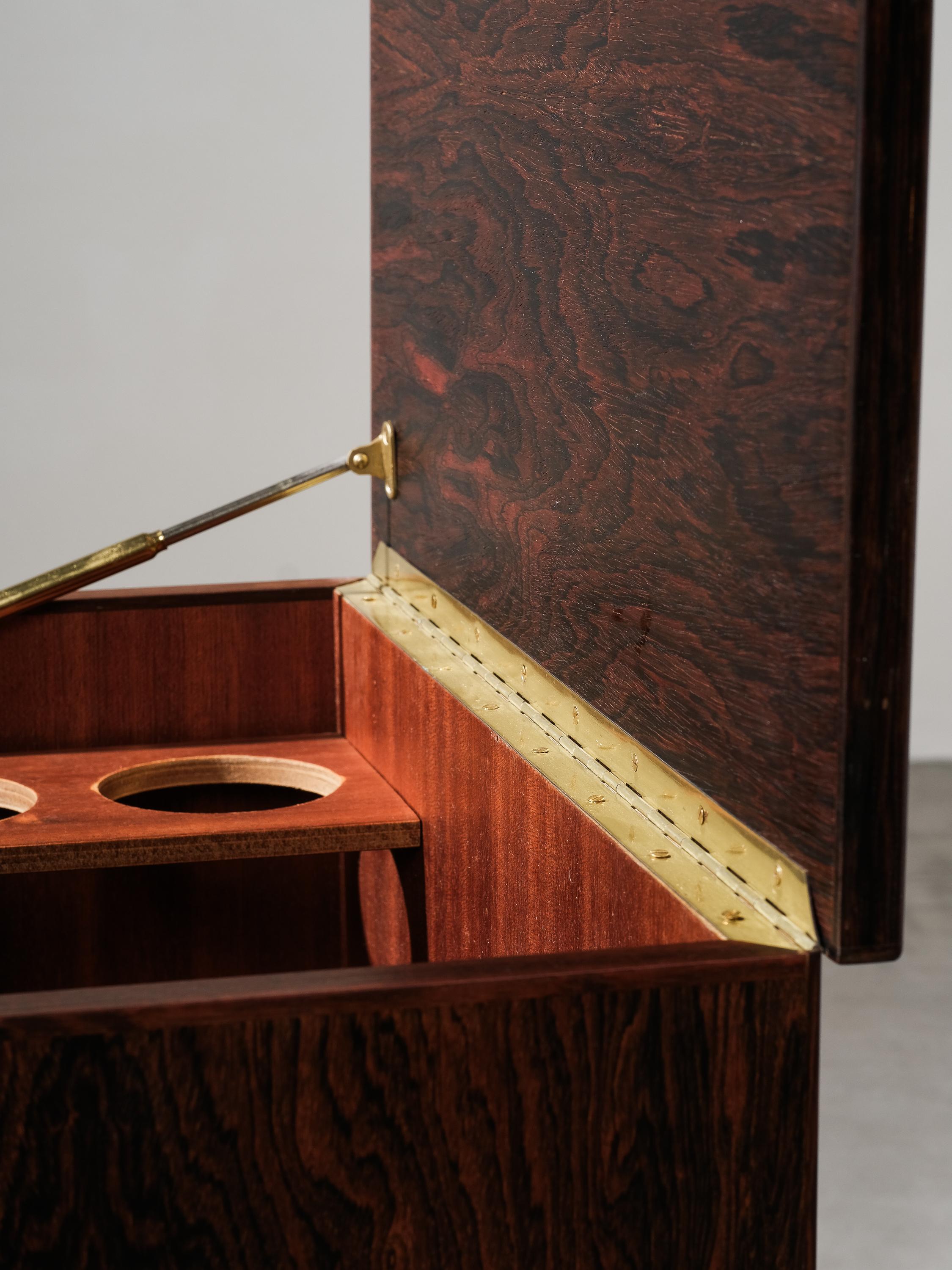 Mid-Century Danish Bar Cabinet in Palisander by Kai Kristiansen, 1960s For Sale 6