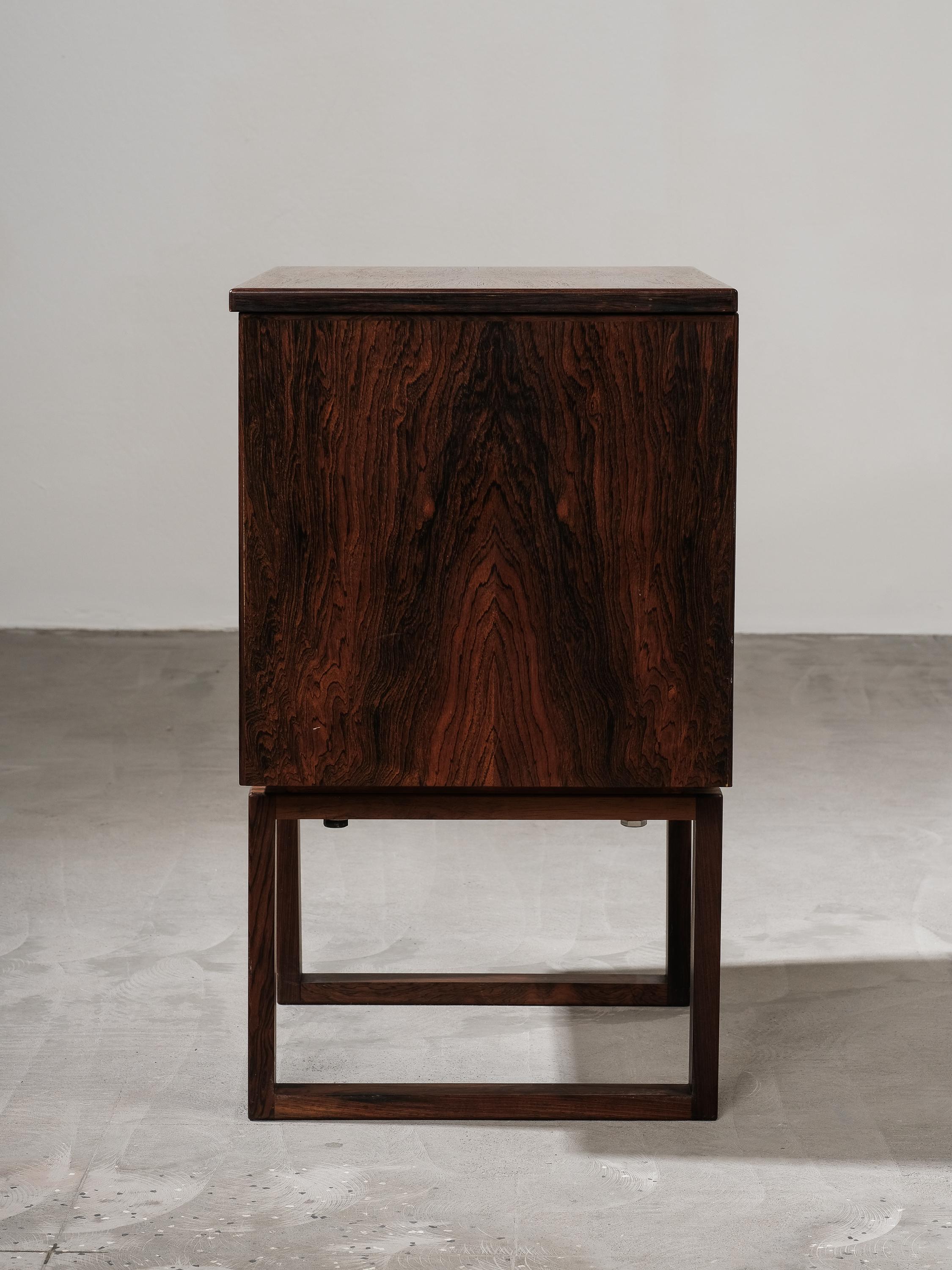 Mid-Century Danish Bar Cabinet in Palisander by Kai Kristiansen, 1960s For Sale 7
