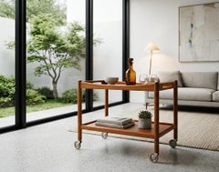Mid-Century Danish Bar Cart by Hans J. Wegner for Andreas Tuck, 1950s