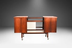 Mid Century Danish Bar Cart by Niels Erik Glasdam Jensen