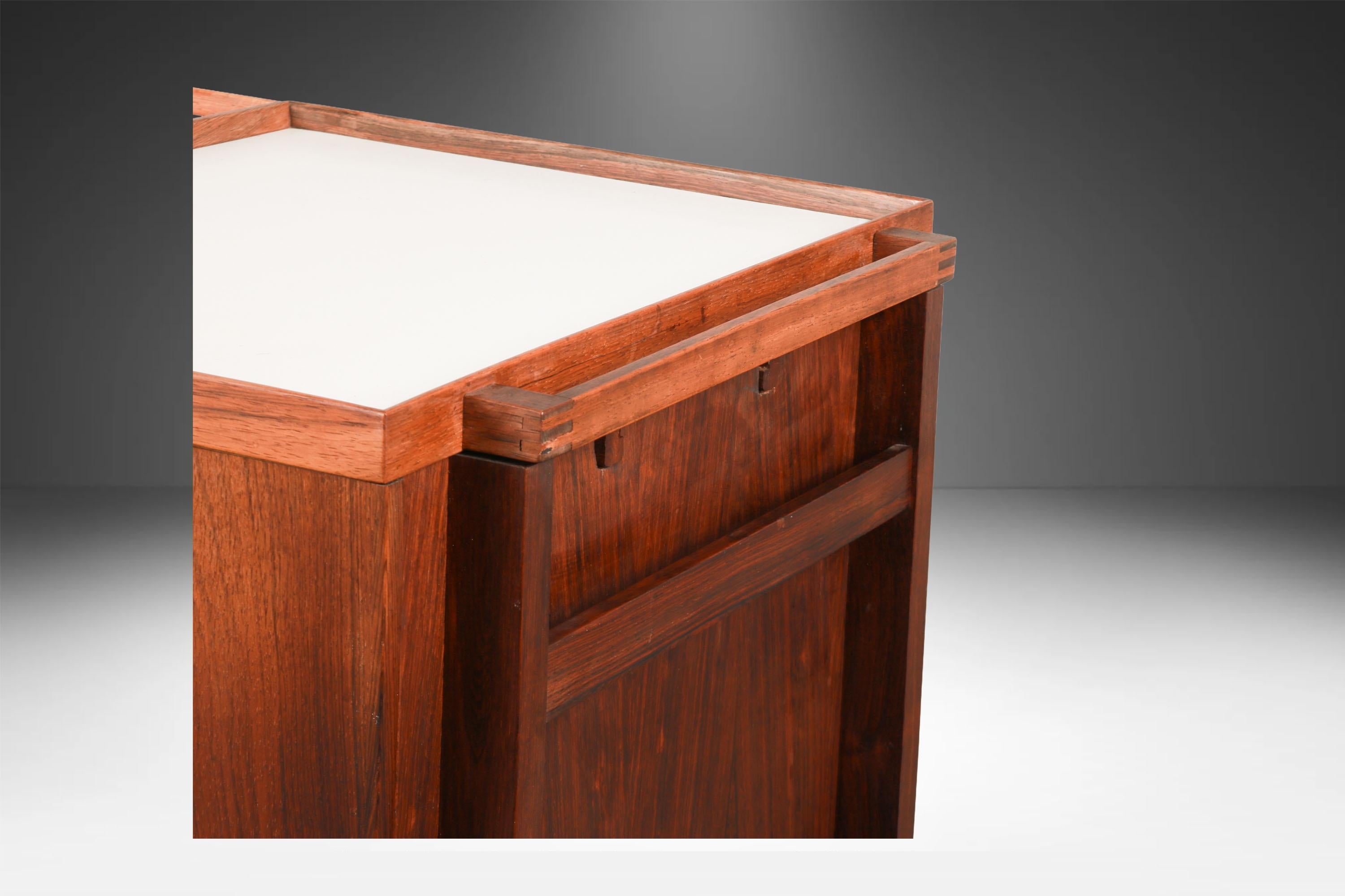 Carrello da bar danese di metà secolo di Niels Erik & Glasdam Jensen In condizioni discrete in vendita a Baltimore, MD