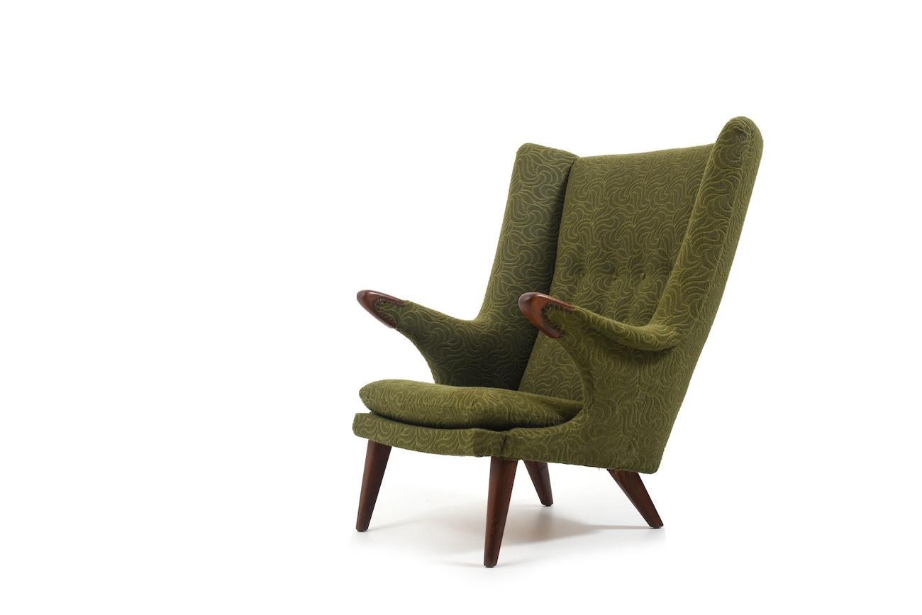 Mid Century Danish Bear Lounge Chair by Bent Møller Jepsen For Sale 5