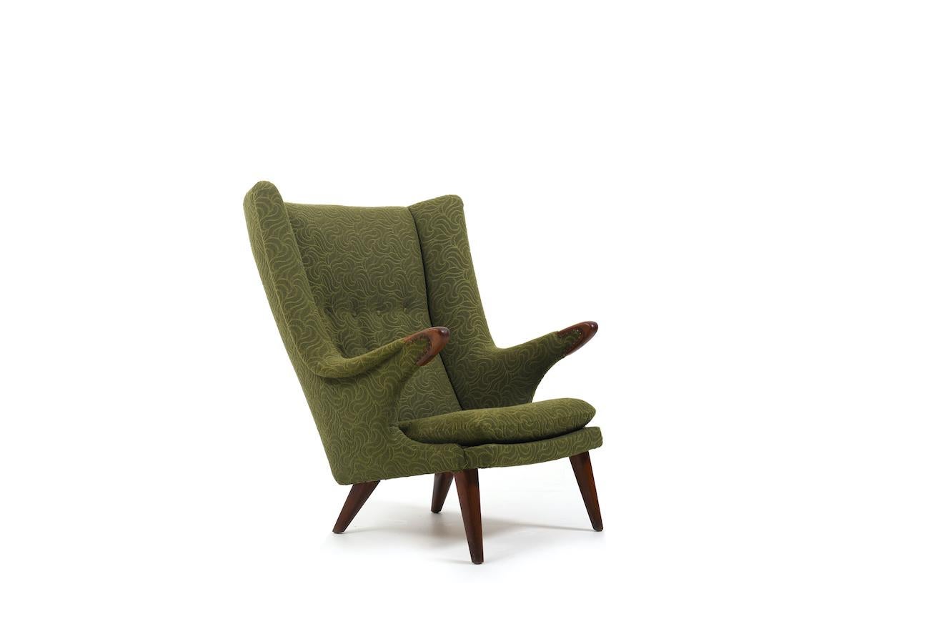 Mid Century Danish Bear Lounge Chair by Bent Møller Jepsen For Sale 7