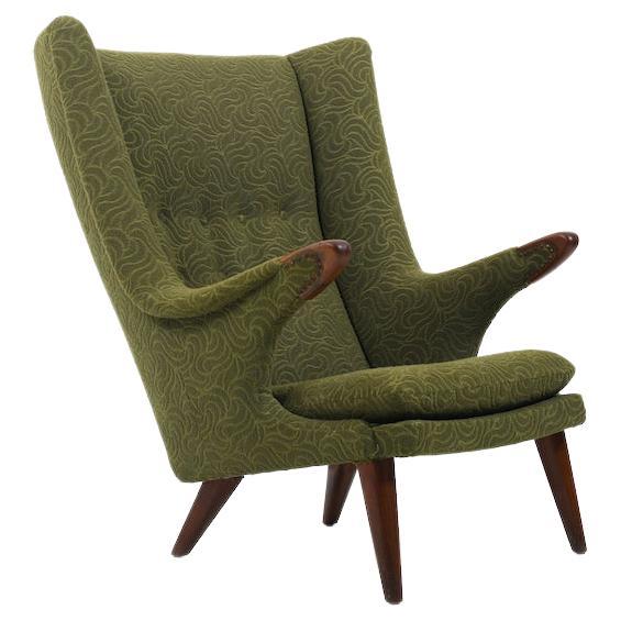 Mid Century Danish Bear Lounge Chair by Bent Møller Jepsen For Sale