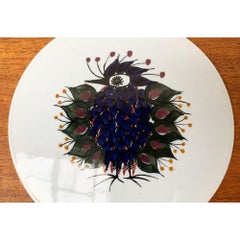 Assiette murale danoise du milieu du siècle au Crazy Bird Design Beth Breyen Royal Copenhagen