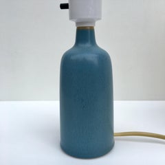 Midcentury Danish Blue Ceramic Table Lamp by Per Linnemann-Schmidt for Palshus