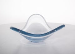 Mid-Century Danish Blue Glass Bowl