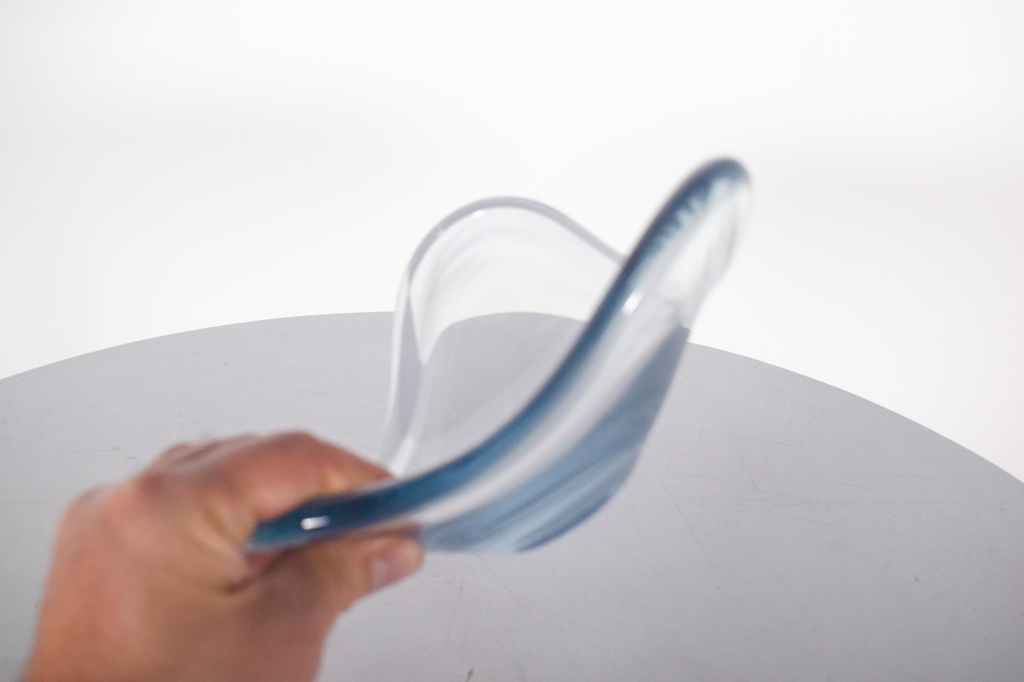 Blaue dänische Glasschale aus der Jahrhundertmitte im Zustand „Gut“ im Angebot in Lisboa, Lisboa