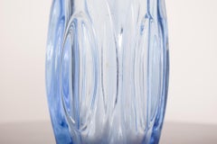 Mid-Century Danish Blue Glass Vase