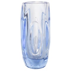 Vase danois bleu du milieu du siècle dernier