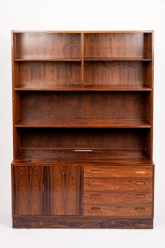 Midcentury Danish Bookcase in Rosewood by Carlo Jensen for Hundevad