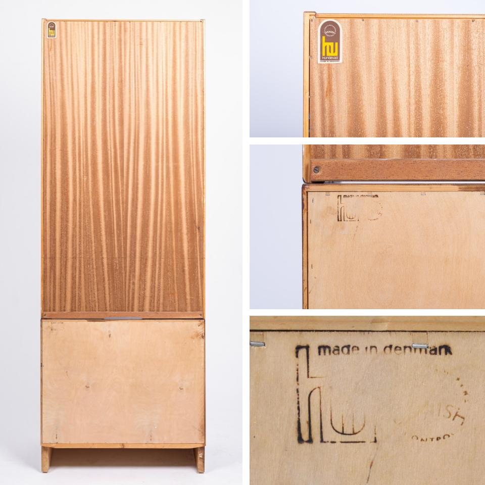 Midcentury Danish Bookshelf Cabinet in Rosewood by Carlo Jensen for Hundevad For Sale 4