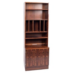 Midcentury Danish Bookshelf Cabinet in Rosewood by Carlo Jensen for Hundevad