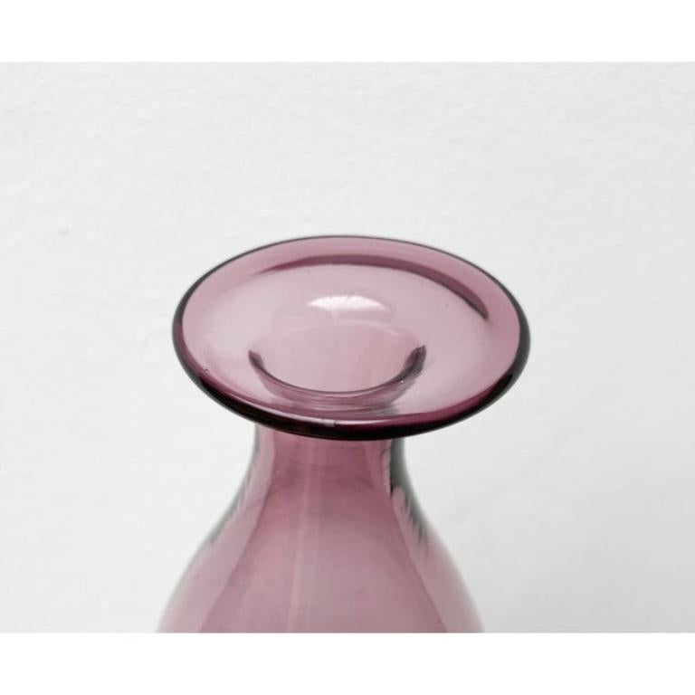 Vaso in vetro bottiglia danese di metà secolo, anni '60 in vendita 5